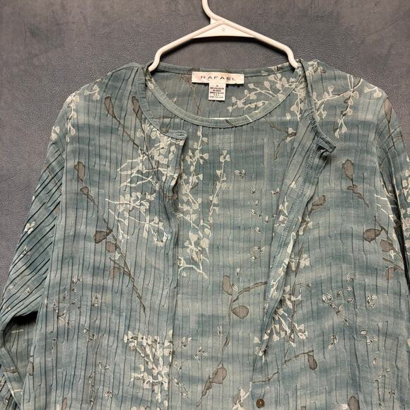 Vintage Rafael Maxi Dress Cardigan Set Textured Pleat Medium Cottagecore Granny - Picture 9 of 10